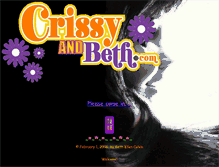 Tablet Screenshot of crissyandbeth.com